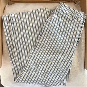 Madewell Emmett Wide-Leg crop pants in stripe